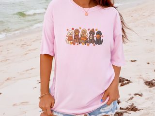 Labradoodle Fall Activities Lineup doodle dog shirt - photo 6