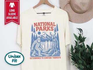 National Parks Cryptids Forest Scene funny shirt - photo 8