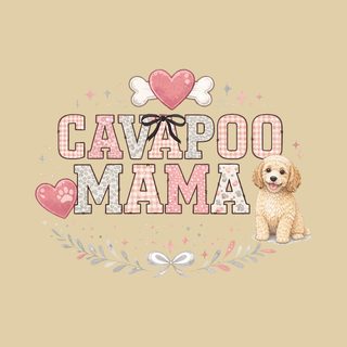 Comfort Colors Cavapoo Mama Vintage Floral Dog Lover T-Shirt
