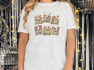 Vintage Postage Stamp Cows funny shirt - photo 3
