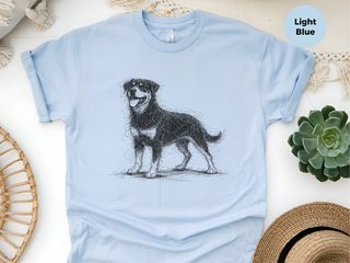Rottweiler Sketch funny shirt - photo 5