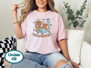 Gingerbread Nurse Hospital Bed funny shirt - photo 6