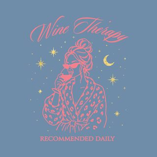 Wine Therapy Recommended Daily Comfort Colors Funny Wine Mom Shirt