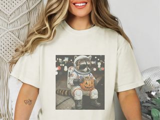 Raccoon Astronaut Halloween Treat funny shirt - photo 7