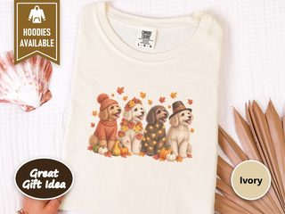 Maltipoo Fall Harvest Lineup doodle dog shirt - photo 8