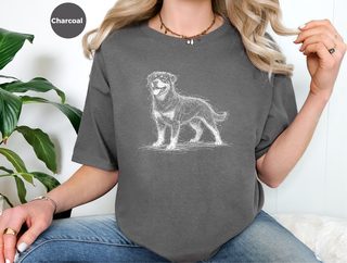 Rottweiler Sketch funny shirt - photo 4