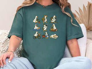 Whimsical White Duck Hobby Collection funny shirt - photo 8