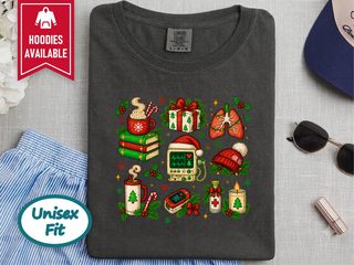 Festive Medical Holiday Icons funny shirt - photo 6