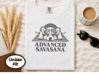 Corgi Advanced Savasana Yoga doodle dog shirt - photo 1