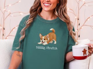 Corgi Big Stretch doodle dog shirt - photo 7