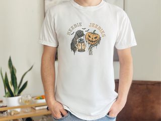 Grim Reaper Lantern Pumpkin Heebie Jeebies funny shirt - photo 1