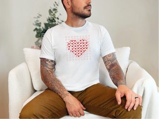 Heart Mosaic funny shirt - photo 2