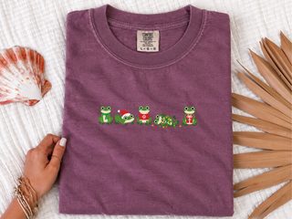 Sir Froggy Christmas Lineup funny shirt - photo 6