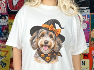 Aussiedoodle Halloween Witch Hat - photo 3