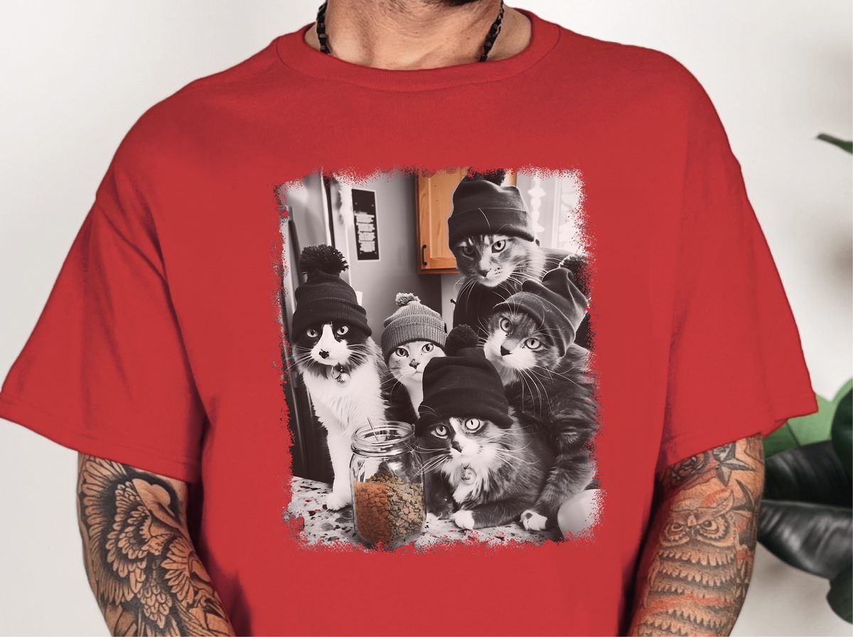 Catnip Life. Funny Feline Heist. Cat Burglar Urban Streetwear Tee