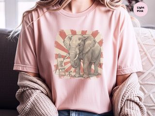 Elephant Painting Mouse funny shirt - photo 8