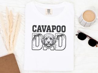 Comfort Colors Cavapoo Dad doodle dog shirt - photo 1