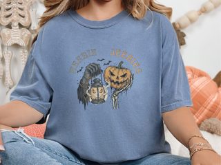 Grim Reaper Lantern Pumpkin Heebie Jeebies funny shirt - photo 4