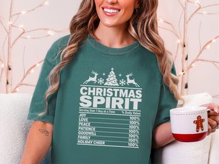 Christmas Spirit Nutrition Label5 funny shirt - photo 7
