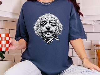 Goldendoodle 4th Of July Patriotic doodle dog shirt - photo 8