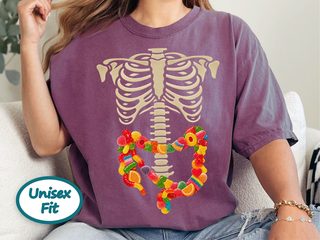 Gummies Skeleton Intestines funny shirt - photo 4