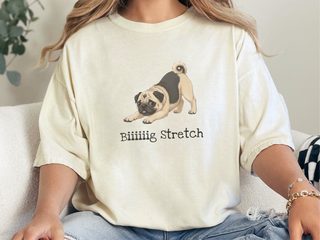 Pug Big Stretch doodle dog shirt - photo 7