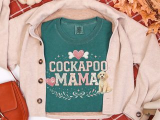 Comfort Colors Cockapoo Mama doodle dog shirt - photo 7