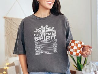 Christmas Spirit Nutrition Label3 funny shirt - photo 3