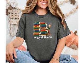 Book Wall Waving Hand funny shirt - photo 4