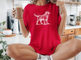 Labrador Retriever Sketch funny shirt - photo 6