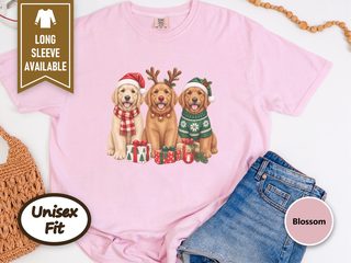 Golden Retriever Christmas Trio doodle dog shirt - photo 5
