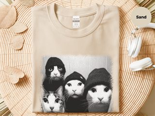 Cat Gang In Window funny shirt - photo 4