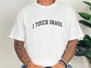 I Touch Grass funny shirt - photo 1