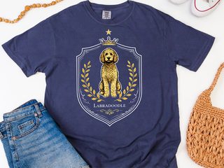 Comfort Colors Labradoodle Royal Crest doodle dog shirt - photo 8