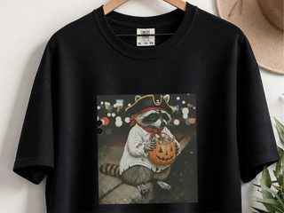 Raccoon Pirate Halloween Candy Bucket funny shirt - photo 3