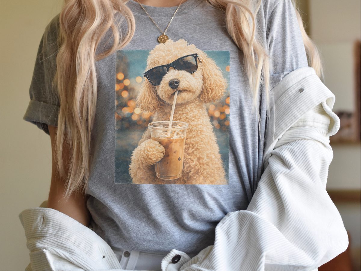 Maltipoo Iced Coffee Cool Dog - Adorable Pet Lover Gift T-Shirt