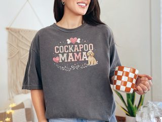 Comfort Colors Cockapoo Mama doodle dog shirt - photo 4