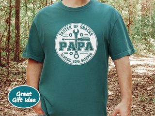 Taster Of Snacks Papa Badge funny shirt - photo 6