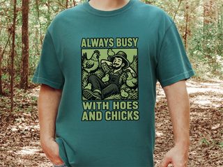 Farmer With Hoes And Chicks funny shirt - photo 8