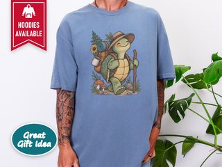 Hiking Turtle With Backpack funny shirt - photo 6