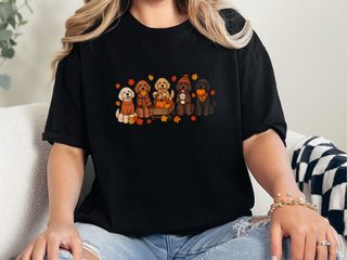 Labradoodle Fall Activities Lineup doodle dog shirt - photo 2