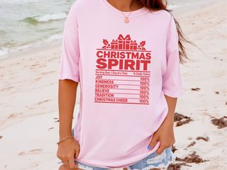Christmas Spirit Nutrition Label2 funny shirt - photo 6