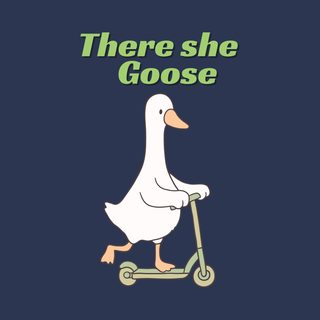 There She Goose Shirt Funny Bird Tee Retro Goose Comfort Colors