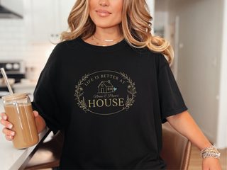Life Is Better At House Nana Papa's funny shirt - photo 2
