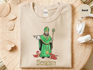 Scram St. Patrick Kicking Out Snakes funny shirt - photo 1