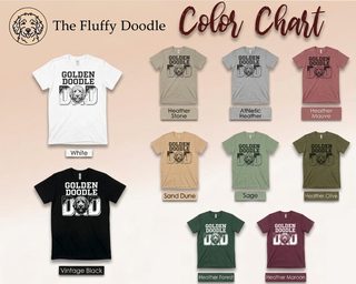 Golden Doodle Dad doodle dog shirt - colour options