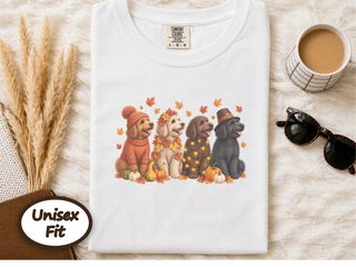 Autumn Holiday Labradoodle Row doodle dog shirt - photo 1