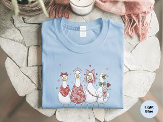 Four Feathery Valentines funny shirt - photo 1