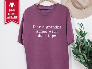 Fear A Grandpa Duct Tape funny shirt - photo 4