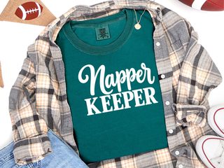 Napper Keeper Script Typography funny shirt - photo 7